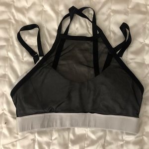 F21 Mesh Halter Sports Bra